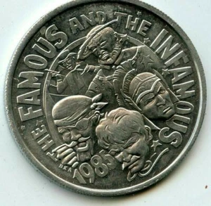 Mardi Gras Doubloon Krewe of Atlas 1985 Aluminum - Picture 1 of 2
