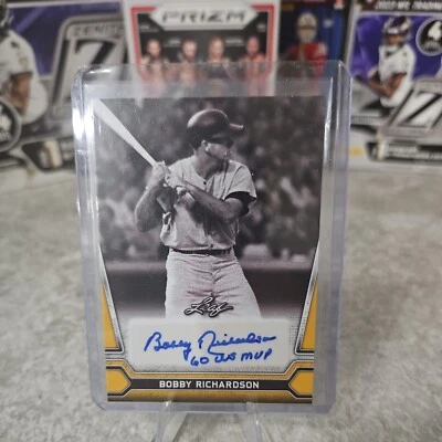 2021 BOBBY RICHARDSON LEAF AUTO/AUTOGRAPH NEW YORK YANKEES BA-BR1 - Image 1 of 2