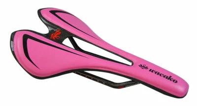 Asiento de cuero de carbono para bicicleta MTB sillín de bicicleta de carretera asiento de cojín hueco para carreras 130 g Foto 1 de 4