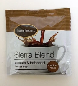 100 Pods Senseo compatible Farmer Brothers Sierra Blend Medium Roast Coffee Pods - Picture 1 of 4