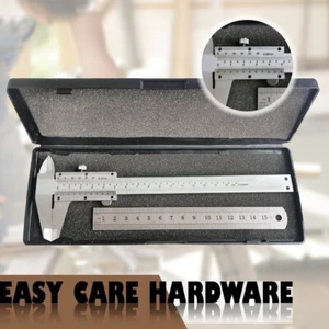 Manual Precision Caliper Vernier Stainless Steel 150 mm 6" Ruler & Storage Case - Picture 1 of 10