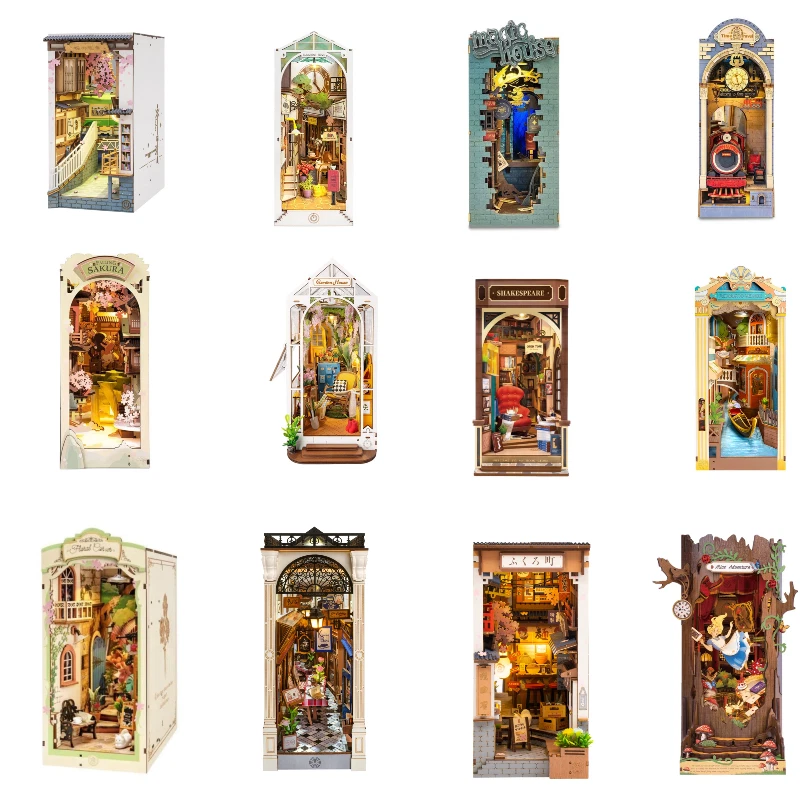 Rolife 12 kits New DIY Miniature Dollhouse Kit 1:24 Scale Model Gifts for Adults - image 1 of 1