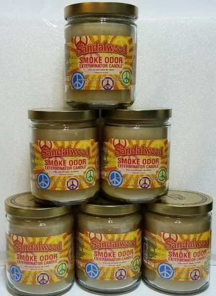 Smoke Odor Exterminator 13 Oz Jar Candle Sandalwood