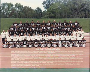 1988 CLEVELAND BROWNS NFL FOOTBALL 8X10 TEAM PHOTO PICTURE