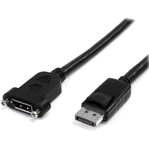 StarTech.com 3 ft / 91 cm 20 pin DP DisplayPort Extension Panel Mount Cable - Di - Photo 1/4