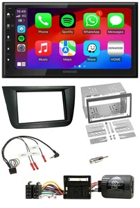 Kenwood Lenkrad USB DAB 2DIN Bluetooth Autoradio für Seat Altea Toledo schwarz - Bild 1 von 12