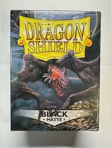 Dragon Shield Matte Sleeves - Black (100ct) - Picture 1 of 2