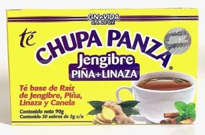 Tè CHUPA Panza, radice di ONGINGER a base di tè, ANANAS, semi di lino e cannella (30... - Foto 1 di 3