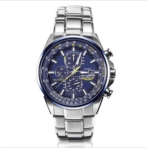 Herrenuhr Blue Angels Eco-Drive Solar Funk Chronograph mit Edelstahl Gli; - Bild 1 von 12