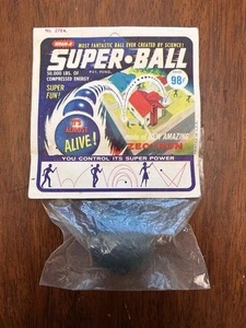 Wham-O Super-Ball Vintage 1965 Zectron todo original, sellado en bolsa original nuevo en stock - Imagen 1 de 4