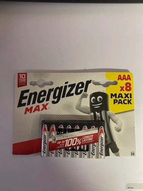 8 x Energizer Max AAA LR 03 Micro Alkaline  1,5 V Batterien - Bild 1 von 1