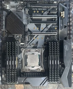 Combo: I9-7980XE CPU, ASRock X299 Killer SLI/AC Motherboard, 64GB DDR4 4200 RAM - Picture 1 of 5