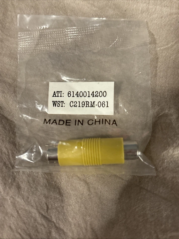 New ATI 6140014200 8-Pin S-VIDEO (Male) to RCA Composite (Female) Video Adapter - Image 1 of 4