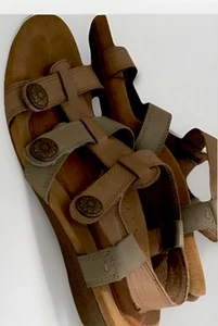 New Balance Sandals Cobb Hill Women’s Sz 8 M Gray Leather Wedge Strap CCK13KH - Picture 1 of 5