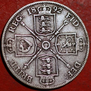 Gran Bretagna Fiorino 1892 Vittoria KM# 762 Argento - Foto 1 di 2