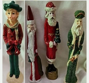 LOT 4 3 Old World Kris Kringles European Design Santa Claus 1990s ELF - Picture 1 of 1