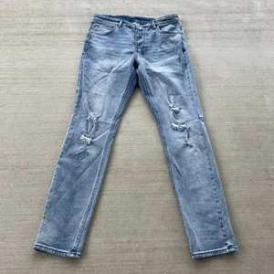 Jeans KSUBI Adulto 34x31 (Etiqueta 36) Delgados Lavado Ácido Chitch Dinamita Pura Botón Mosca - Imagen 1 de 10