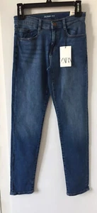 ZARA Kids Boys Blue COLLECTION SKINNY JEANS Adjustable Waist 6 YEARS 4011 - Picture 1 of 8