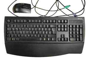 Retro Acer Tastatur & Maus Set QWERTZ PS2 kabelgebunden - Bild 1 von 4