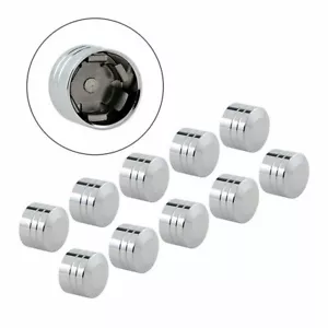 10Pcs CNC Chrome Head Bolt Topper Cover 7/16" Engine Caps Fit Harley Davidson - Picture 1 of 8