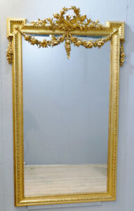 Grand miroir Louis XVI - stuc