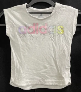 Adidas Baby Kleinkind weiß Baumwolle Shirt Top Größe 2T - Bild 1 von 12