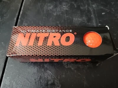Nuevo paquete de 3 pelotas de golf Nitro Ultimate Distance Foto 1 de 3