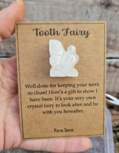 Tooth Fairy Crystal Gift Keepsake First Tooth Present Card Unique From The Fairy - Foto 1 di 6