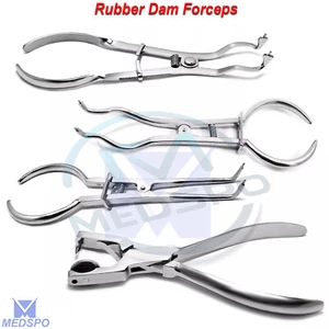 Dental Gummi Damm Klemme Pinzette Lochzange Brauer Endodontie Instrumente - Bild 1 von 5