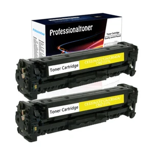 2× CE322A fit for HP 128A Yellow Toner LaserJet Pro CM1415FN MFP CP1525N Printer - Picture 1 of 18