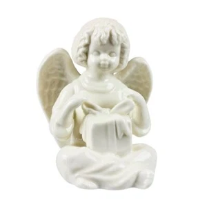 Scatola regalo portaangelo con scatola ceramica porcellana bianca kitsch cottagecore - Foto 1 di 5