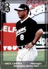 2001 Birmingham Barons Grandstand #6 Nick Capra Oklahoma City OK Baseball Card