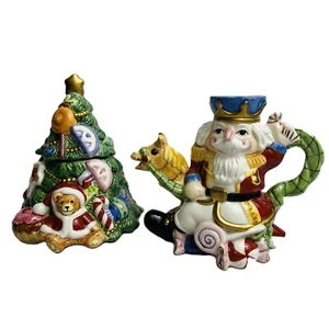 Fitz & Floyd Nutcracker Sweets Vintage Ceramic Creamer Sugar Christmas 2003 - Picture 1 of 12