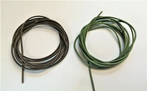 MOD 2 METRE MTR GREEN OR BROWN SILICONE TUBING FOR CARP RIGS, HOOKS - Picture 1 of 5