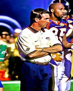 Mike Shanahan GridironArt 8x10 art photo Denver Broncos unsigned Washington