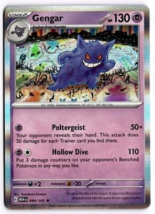 Pokemon Juego de Cartas Coleccionables Gengar 094/165 Sv: Escarlata y Violeta 151 Holo Raro - Imagen 1 de 1