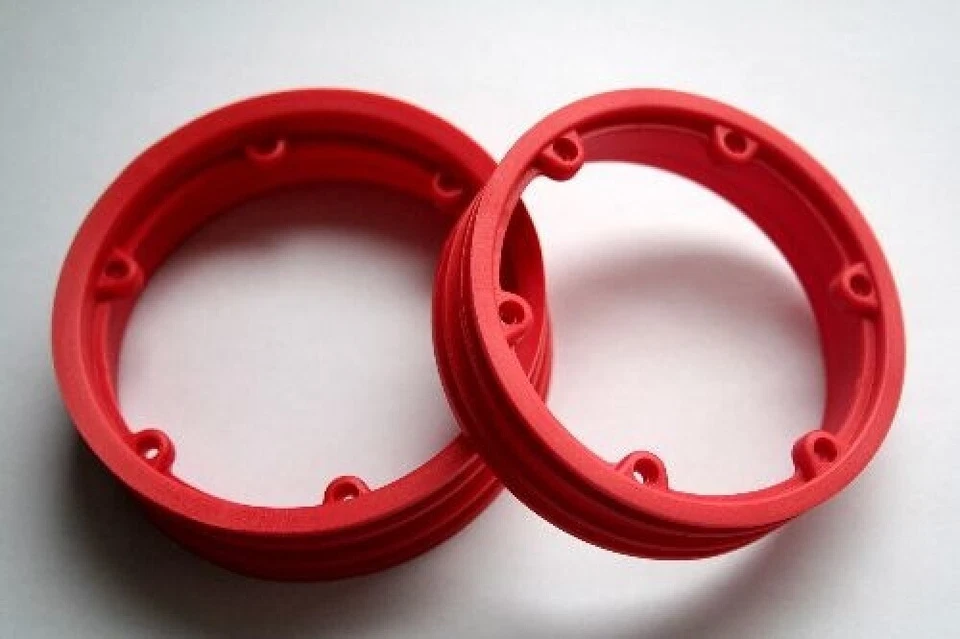 PD08-0007-R Thunder Tiger Felge rot SB5 Renn-Motorrad 1:5 TRA^ - Bild 1 von 1