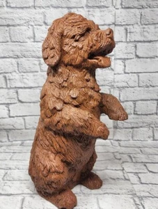 Campania International Cooper Statuary, Cast Stone Dog Statue, Brown - Picture 1 of 12