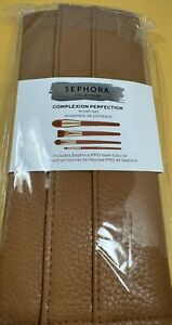 Sephora Collection Complexion Perfection Brush Set Tan Color / Travel Case