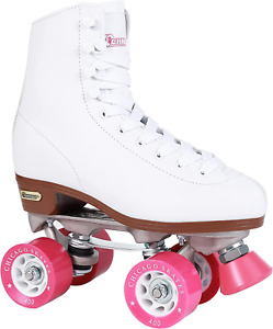 Chicago Women's Classic Roller Skates Premium White Quad Rink Skates Choose size