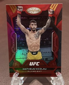 2023 Panini Chronicles UFC - MATHEUS NICOLAU *Certified Red Foil SP* #198/199 🔥