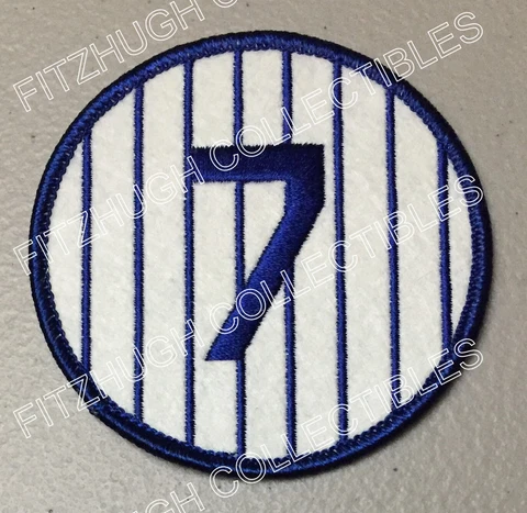 FINAL SALE: MICKEY MANTLE NEW YORK YANKEES RETIRED 1951 JERSEY NUMBER 7 PATCH Cover