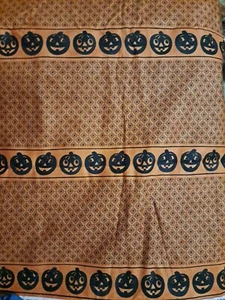 Halloween Black Pumpkin Sewing Quilting Cotton Fabric 1 3/4 yds X 42" Rare Moda - Picture 1 of 2