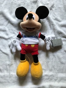 Disney San Francisco Mickey Mouse Plush New with Tags - Picture 1 of 4