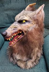 2006 Spencer Gifts Large Werewolf Halloween Latex Mask - Picture 1 of 10