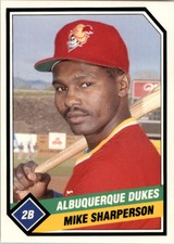 1989 Albuquerque Dukes CMC #14 Mike Sharperson