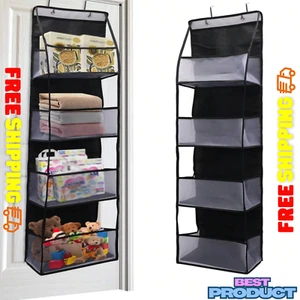 6 Shelf Over The Door Hanging Pantry Organizer Behind The Door Storage Organizer - Picture 1 of 10
