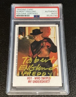 2013 Topps 75th Anniversary PSA Auto Freddy Krueger Robert Englund Signed Elm St - Image 1 of 4