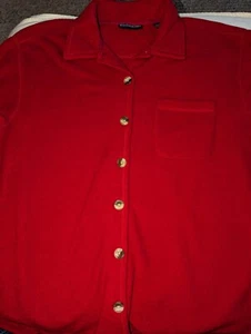 Mountain Lake II 1XLRed Jacket Shacket Button Front - Picture 1 of 6