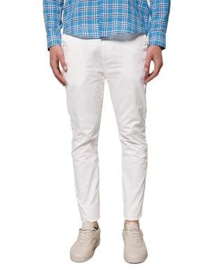 Pantaloni Centurion cotone streetch Bianco Made in Italy - Immagine 1 di 4